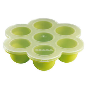 7 Compartments silicone ice cube tray with lid
