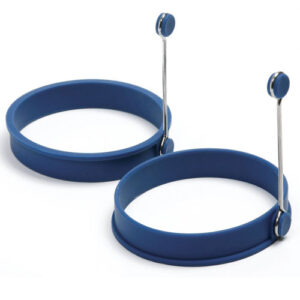 Silicone Egg Pancake Ring Round, Blue